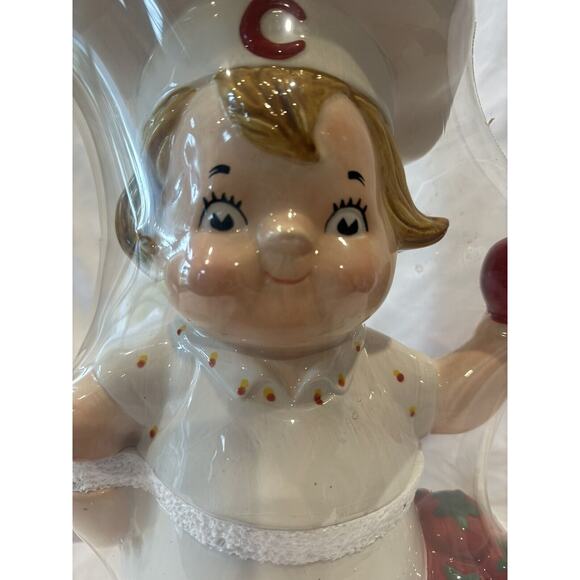 Vintage 2004 Campbell's Soup Cookie Jar Ceramic Kids Boy Sealed 14" Tomato Colle - Picture 3 of 9